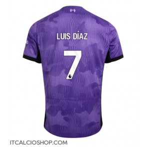 Liverpool Luis Diaz #7 Terza Maglia 2023-24 Manica Corta